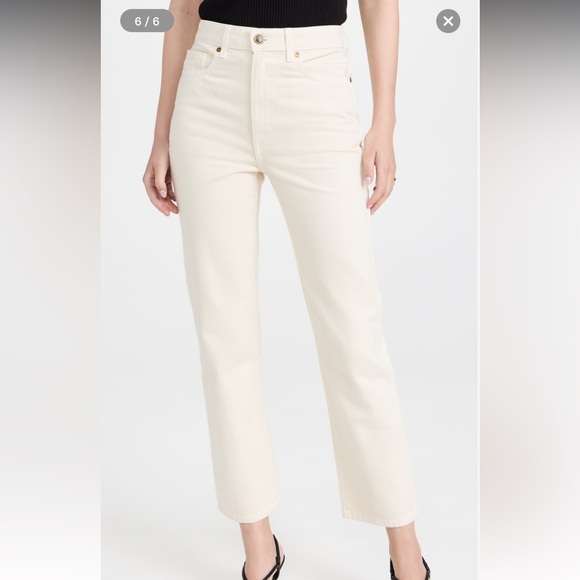 Khaite Abigail cream jeans. size 27. NWT. - Picture 1 of 9